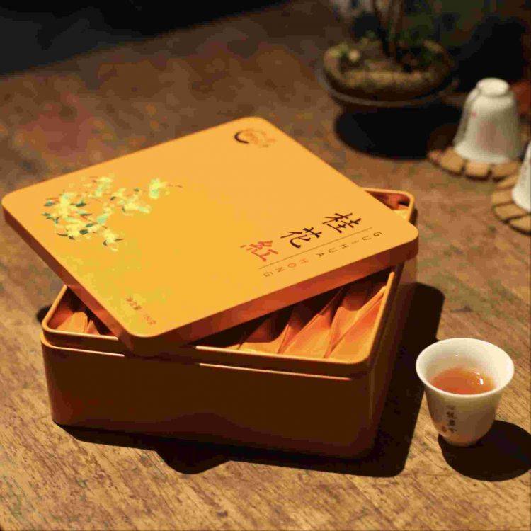 桂花红茶（ 30小泡铁盒装 ）可冷泡 228元一盒