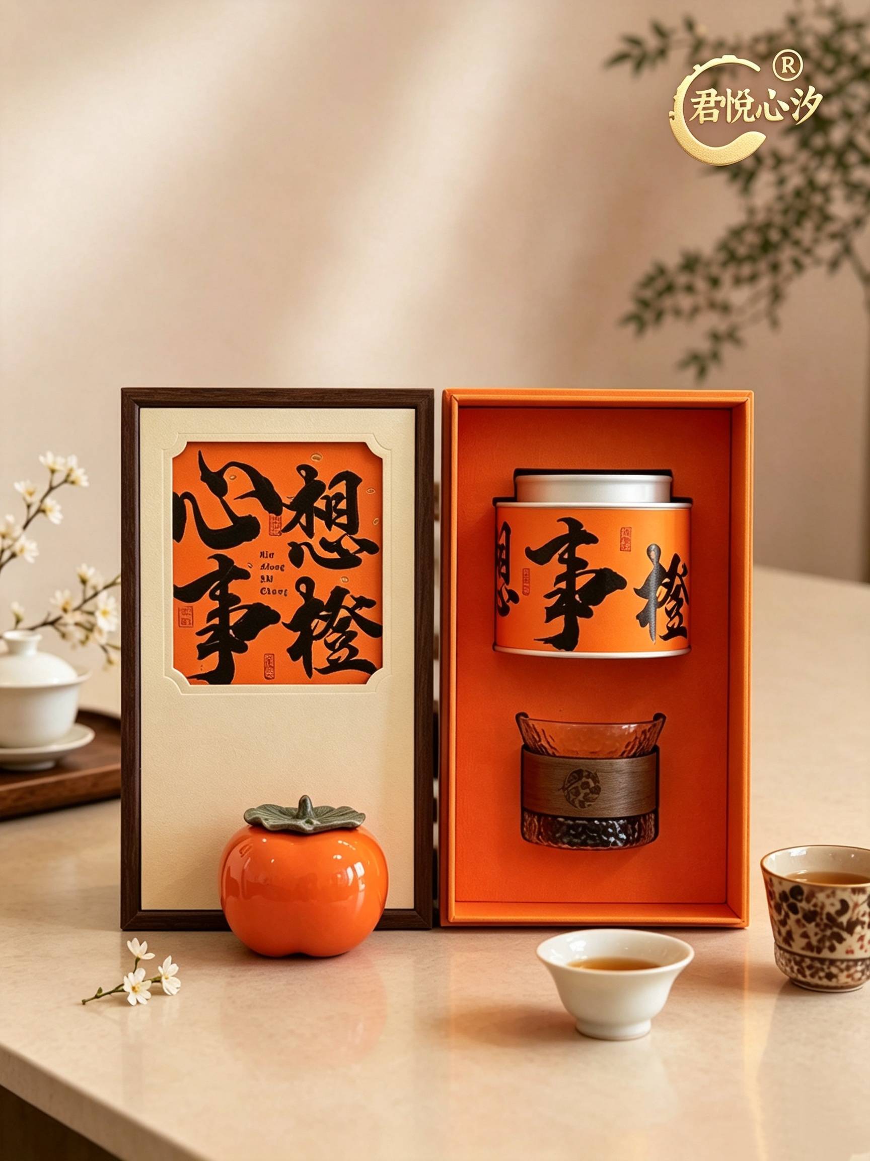 心想事橙｜茶器成套礼盒